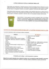 Obvestilo o ločevanju komunalnih odpadkov 2